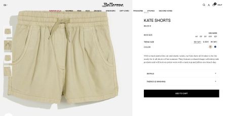 Bellerose shorts, teen girls size xs/14