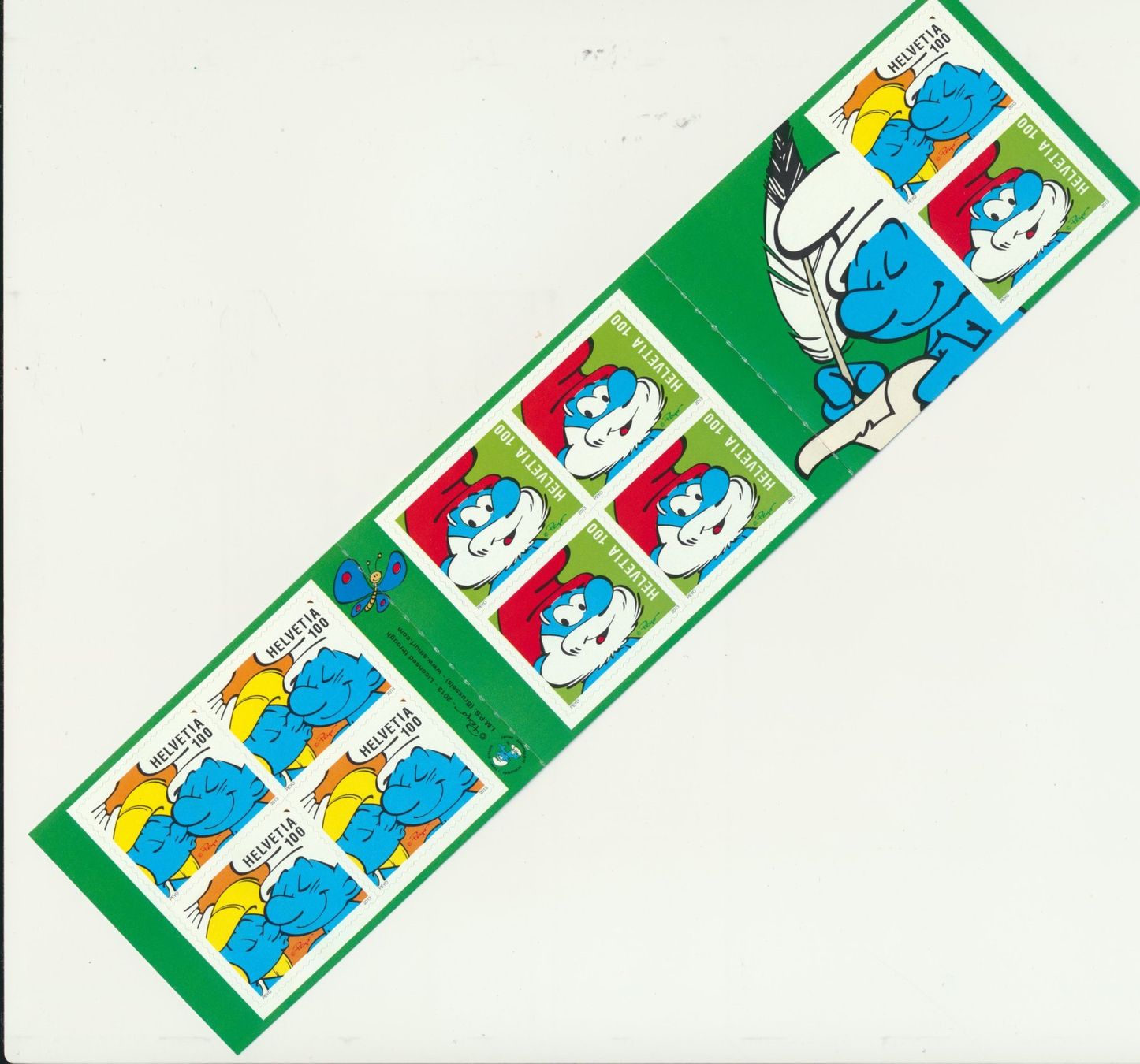 Alle Briefmarken: 2013 "Die Schlümpfe", Markenheftchen, ** postfrisch – Neu (gemäss Beschreibung) aus Winterthur von Zupogeru 1
