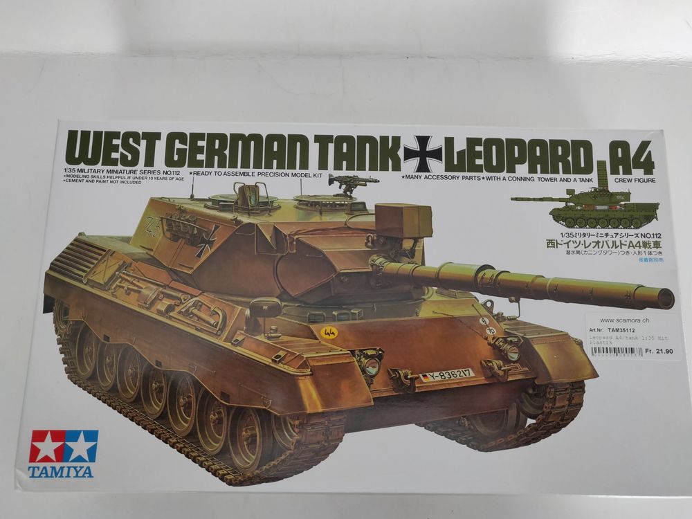Tamiya 35112 1:35 Leopard A4 (Leo l) | Kaufen auf Ricardo