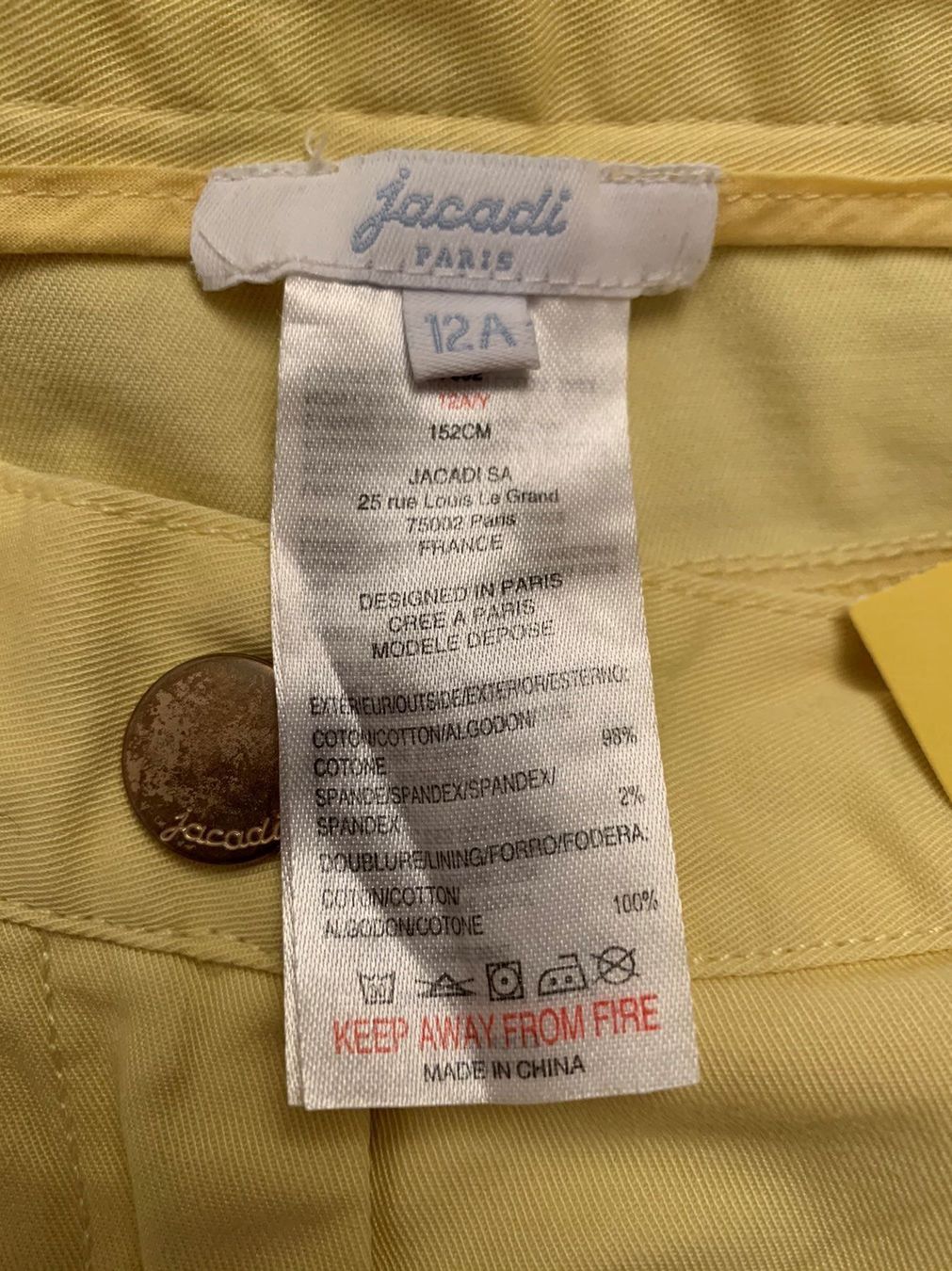 Pantaloni: Jacadi short T.12 – Usato da La Croix (Lutry) venduto da fashionclub01 2