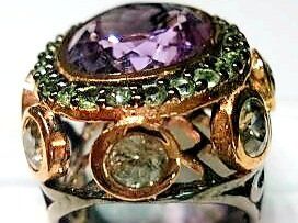 Anelli: Ring Amethyst rosévergoldet Silber Grösse 59 – Nuovo (secondo la descrizione) da Zürich venduto da benedikt12 6