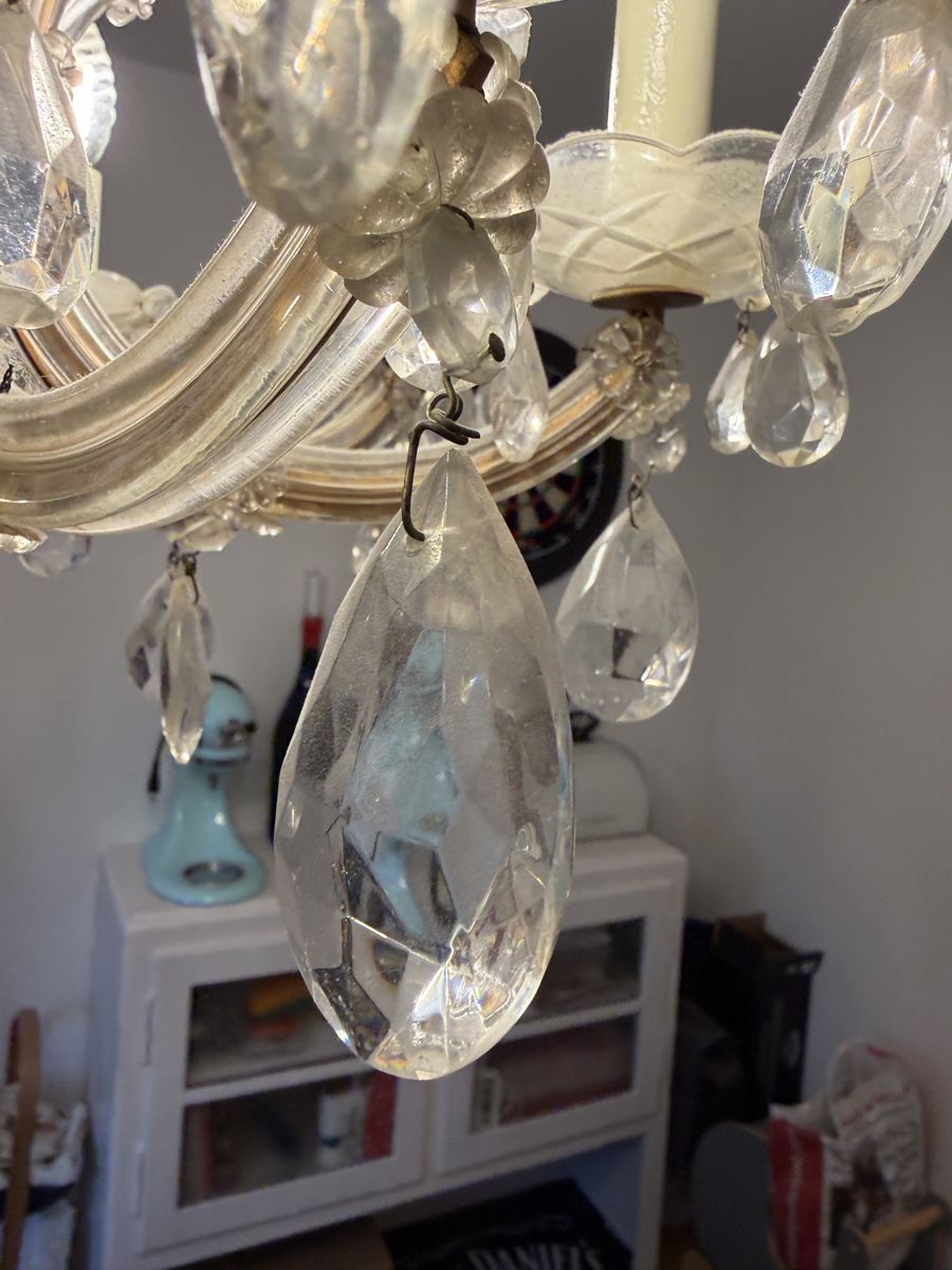Lampadari & plafoniere: Kronleuchter Kristall antik mit 8 Lichtern, – Usato da Solothurn venduto da GueteMorge1 3