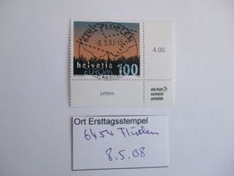 Voll Ort Ersttagsstempel 6454 Flüelen