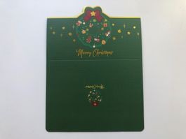 Faltbare Weihnachtsgrusskarte