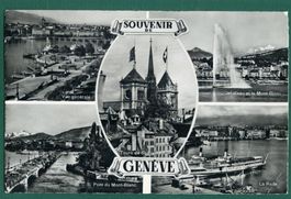 Souvenir de Genève, 5 Ansichten, 1961, gelaufen