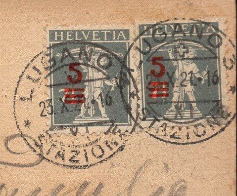Cartoline postali: Lugano - Quai  1921 – Usato da Aarau venduto da kufi44 4