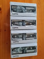 4 x 4 Ikea Capita Möbelbeinen aus gebürstetem Edelstahl...
