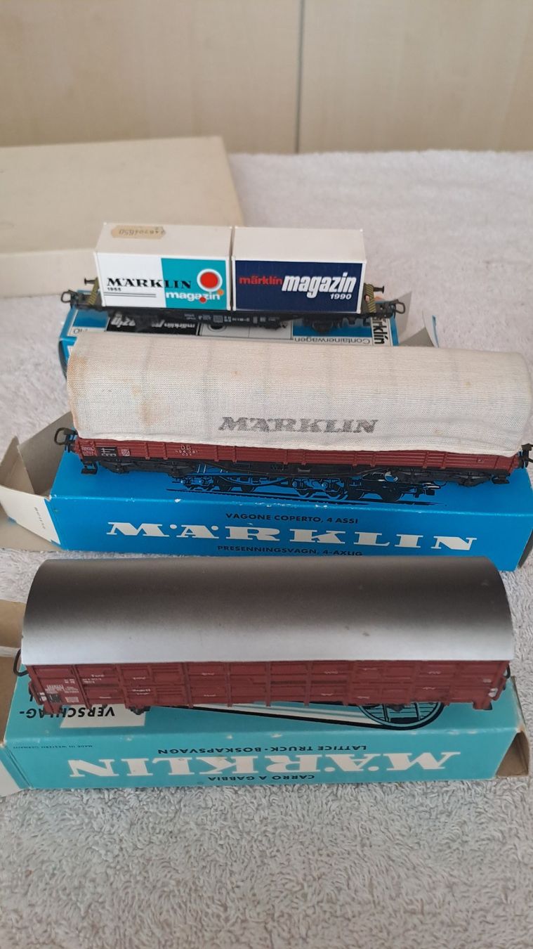 Märklin Modellini di ferrovie: Märklin 10 verschiedene Güterwagen H0 WS/20 – Usato da Winterthur venduto da Riebeli333 1