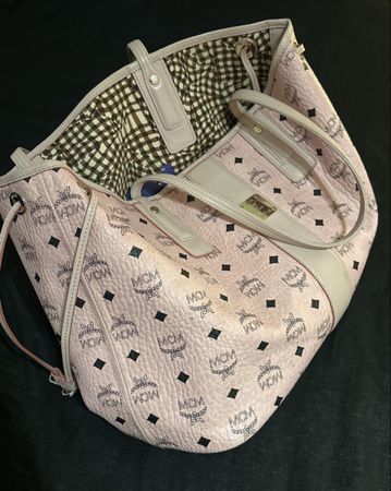 Original MCM Shopper Rosa gross
