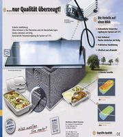 Edelstahl Heizplatte zum Warmhalten Menüs in Isolierbox