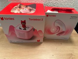 Toniebox 2 Rosa + Kopfhörer / unbenutzt