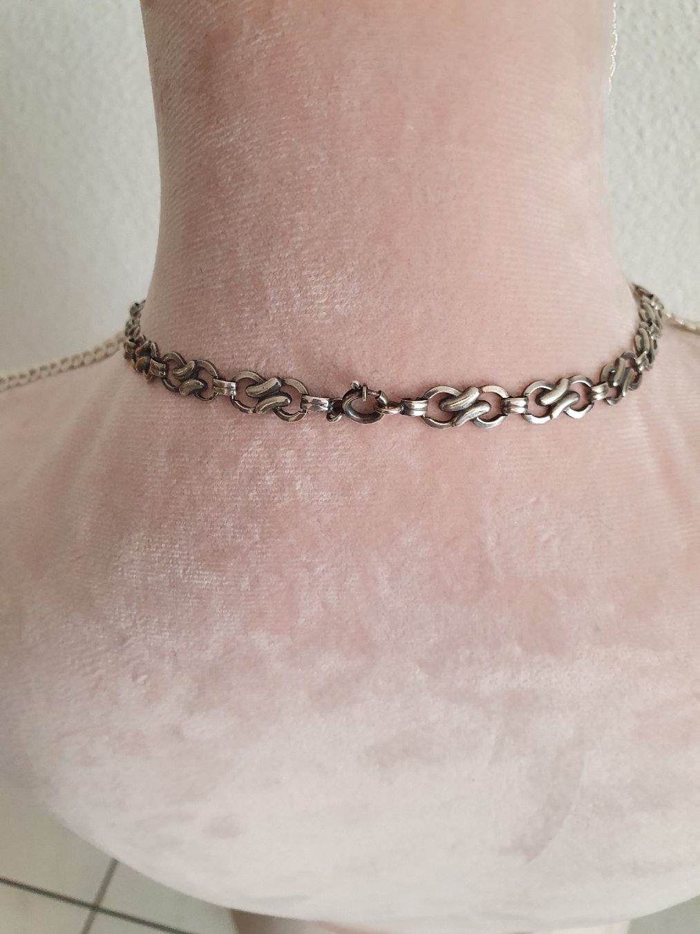 Catenine: Spätes Art-Déco Designer 800er Silber  Collier – Usato da Wohlen AG venduto da palmsprings 4