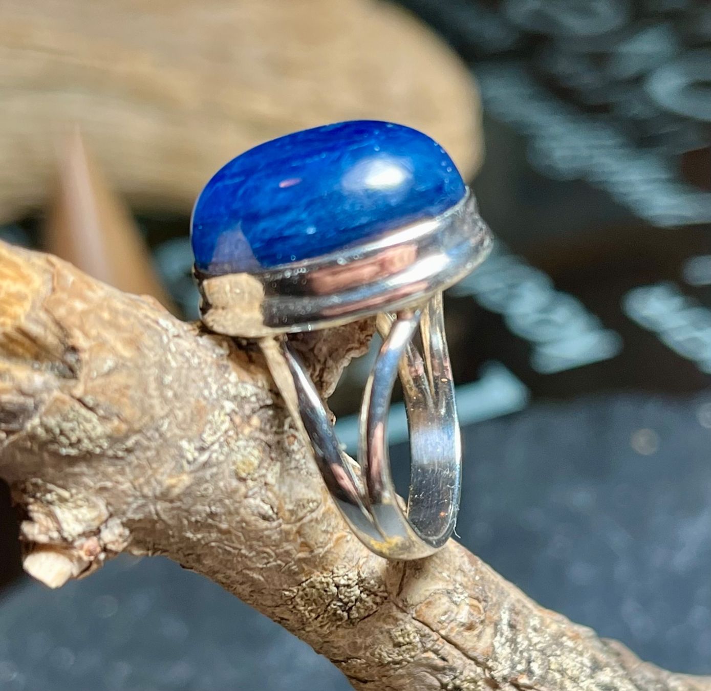 Anelli: Silber Ring mit XXL Kyanit – Nuovo (secondo la descrizione) da Diegten venduto da hamofi57 6
