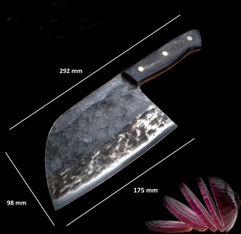 Coltelli da cucina: Handgemachte Geschmiedet Asiatisches Hackmesser Kochmesser – Nuovo e nell'imballaggio originale da Seon venduto da Aaargauer01 1