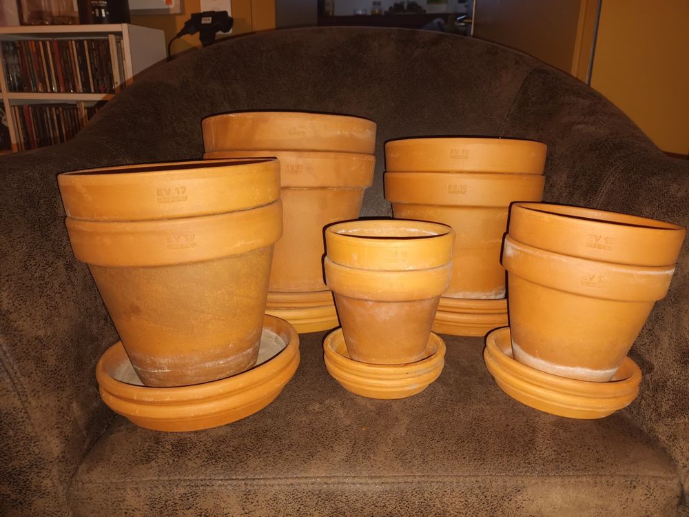 Starter Set Blumentöpfe aus Ton Kaufen auf Ricardo