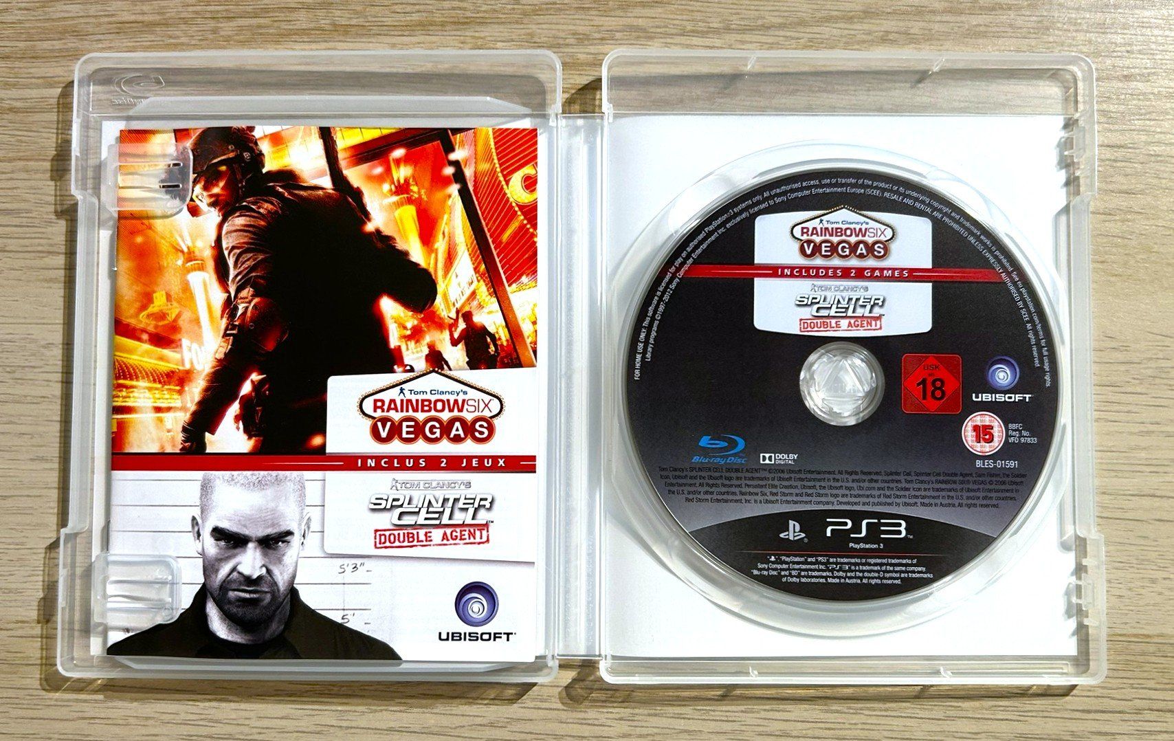 Sony Giochi: Tom Clancys Rainbow Six Vegas,Splinter Cell Double Agent PS3 – Usato da St. Gallen venduto da Alpine.Arcade 2
