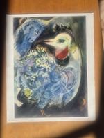 Marc Chagall Les Plumes en Fleurs 1969 Kunstdruck