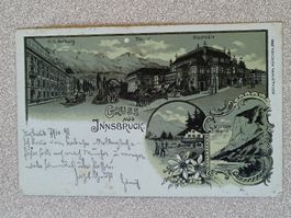 Litho PK / Gruss aus Innsbruck - Gelaufen 1898