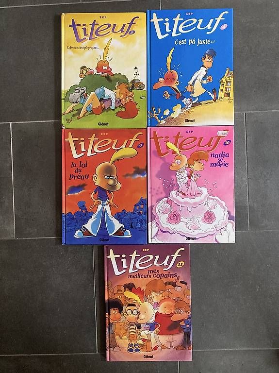 Fumetti: Titeuf no 2, 4, 9, 10 et 11 – Usato da Vevey venduto da yvanschulz