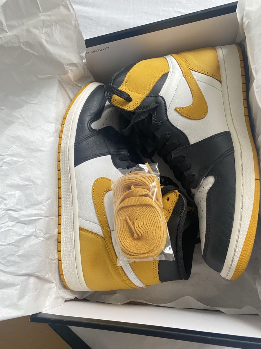 Jordan Scarpe da uomo: Air Jordan 1 Retro Yellow Ochre – Usato da Zürich venduto da micha_mm 1
