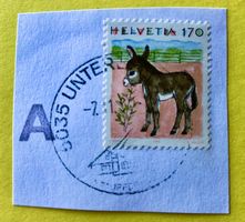 Nr.868 mit Stempelt Esel   