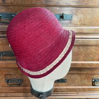 Dead Stock W-G&F Paris French 1920s light red or raspberry