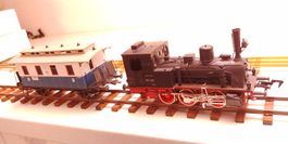 POLA-Maxi Dampflok  mit Wagen 0