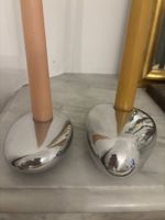 Michael Lax Design Grainware Metaal Post Modern Candlesks c.