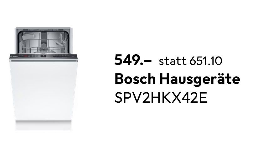 Machines à laver la vaisselle: Geschirrspüler Bosch spv2hkx42e – D'occasion à St. Gallen par Supernova81 6