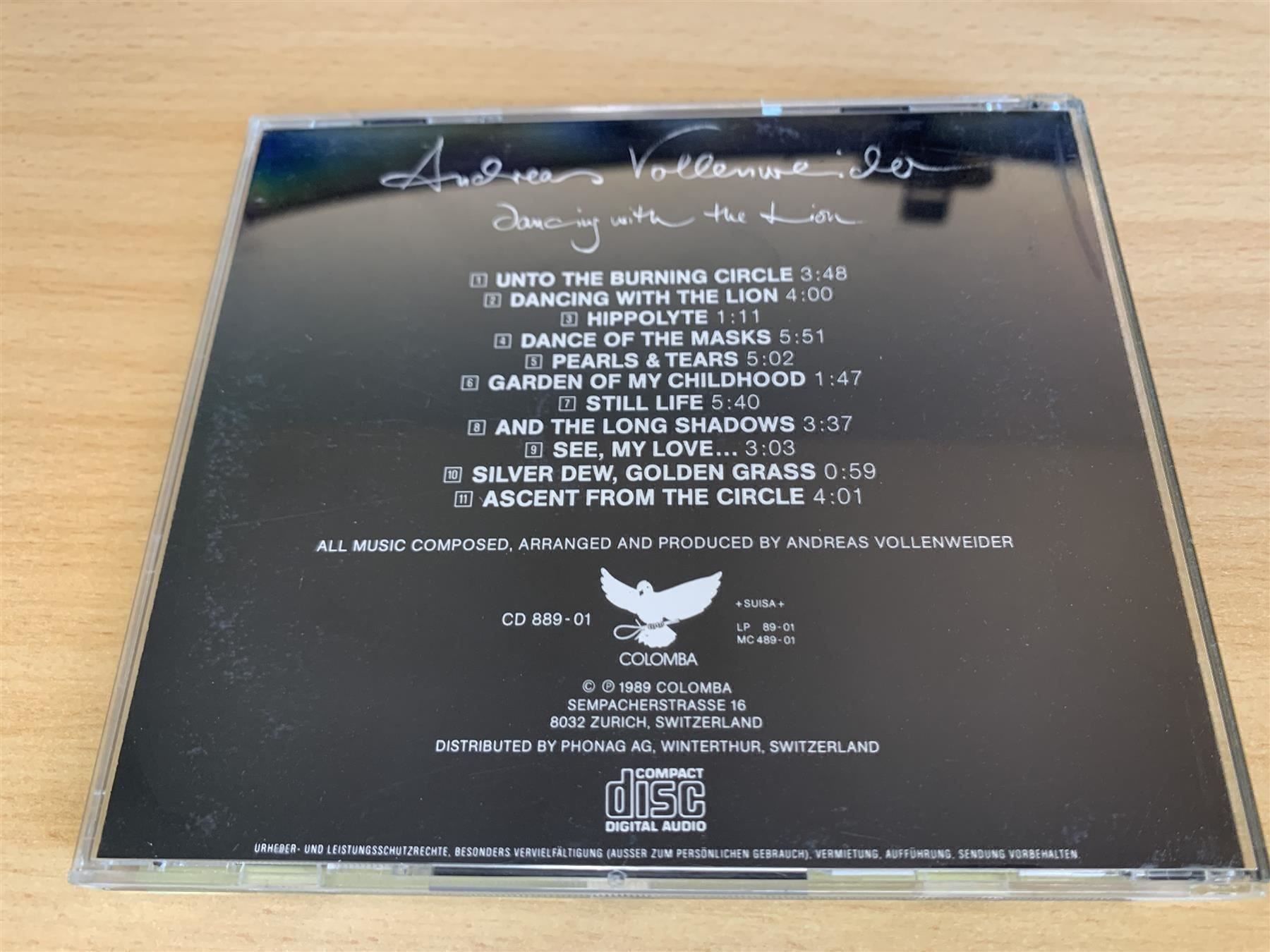 CD: Andreas Vollenweider – Dancing With The – Usato da Rikon im Tösstal venduto da Alpenmutz 1