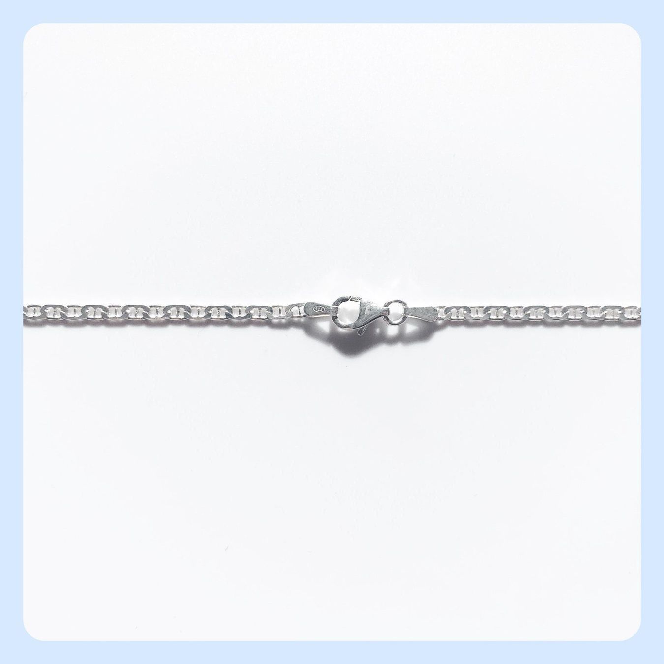 Ketten: Silberkette 2.3mm, 45cm, Sterlingsilber – Neu und originalverpackt aus Zürich von Mevas_Silber