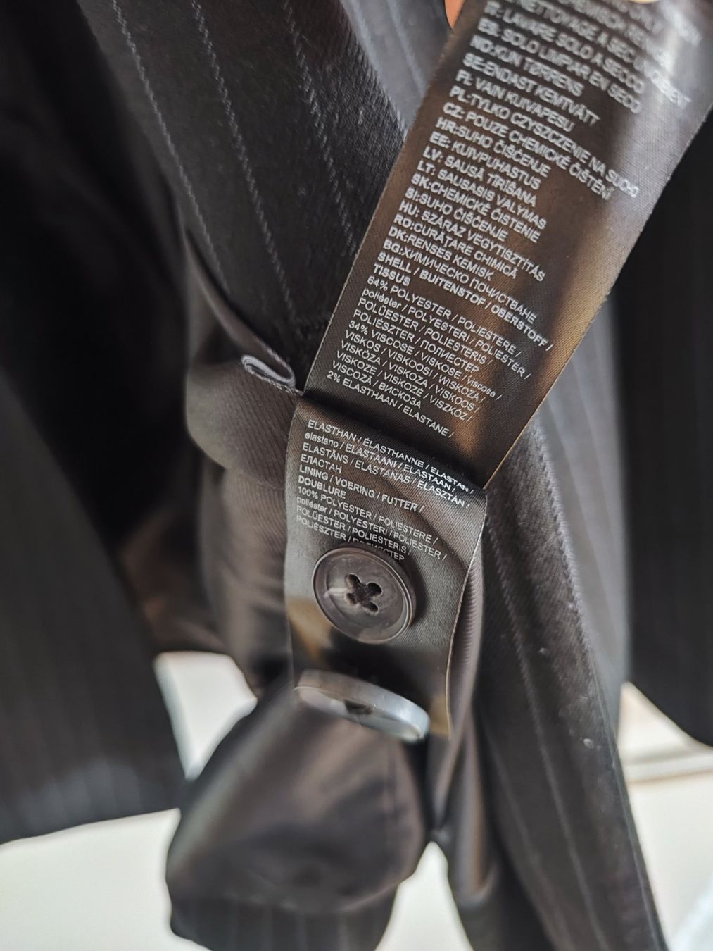 We Completi & Tailleur: New WE Double Breasted Blazer in black stripes, 36 – Nuovo (secondo la descrizione) da Sursee venduto da Re.joy 3
