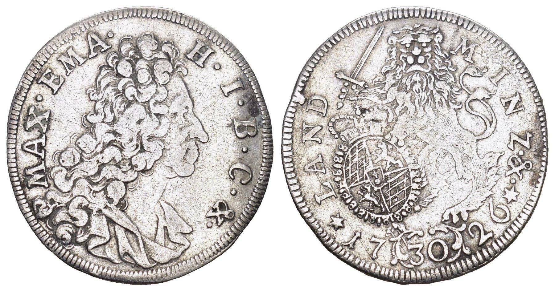 Alle Münzen: Bayern 1726 – Gebraucht aus Bern von numismatictops