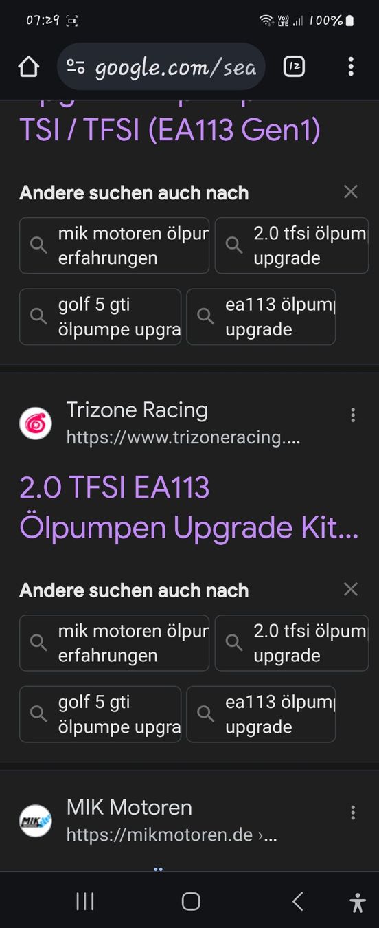 Volkswagen Tutti pezzi di ricambio auto: Ölpumpe Upgrade-kit – Nuovo e nell'imballaggio originale da Ormalingen venduto da Bobby-sollo 2