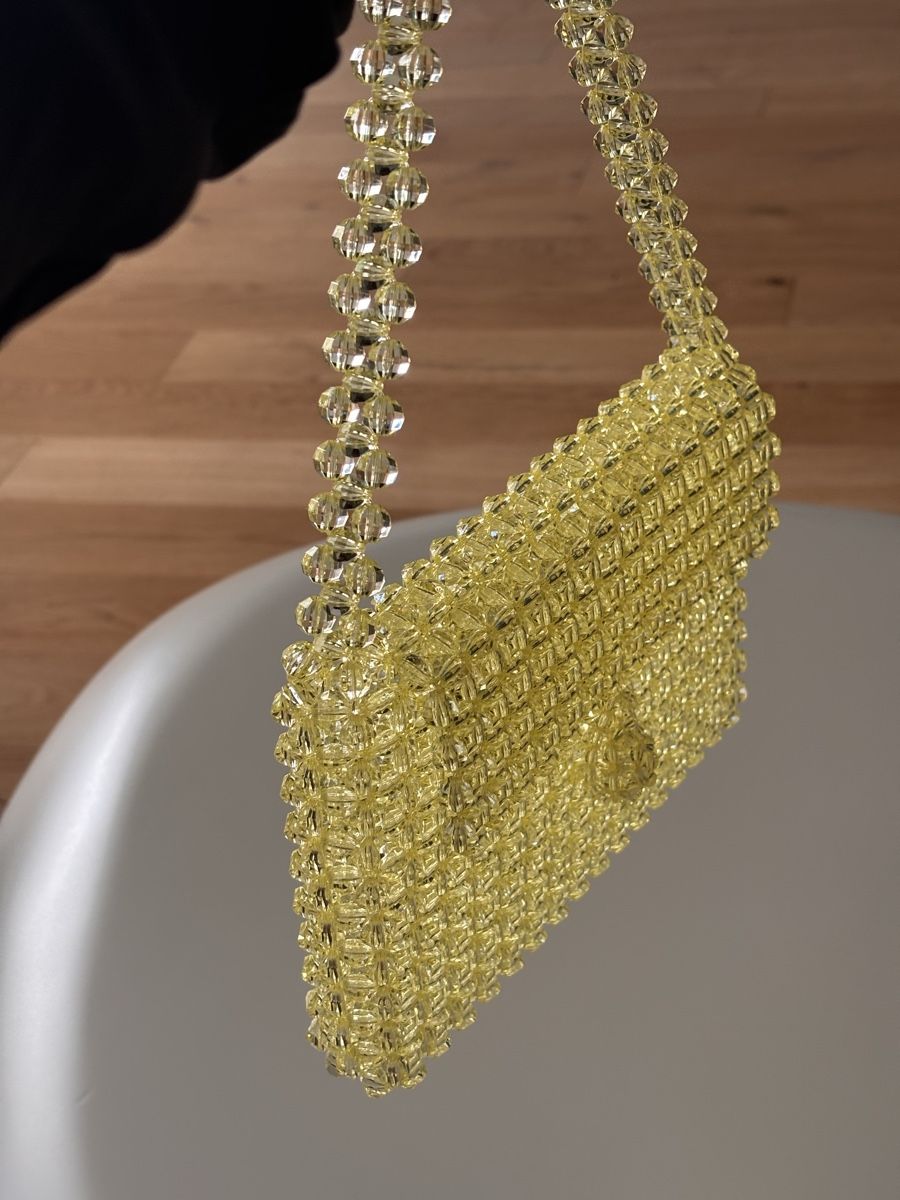 Borse da donna: Handmade Perlen-Handtasche Gelb – Nuovo (secondo la descrizione) da Horgen venduto da tha_h6cv 4