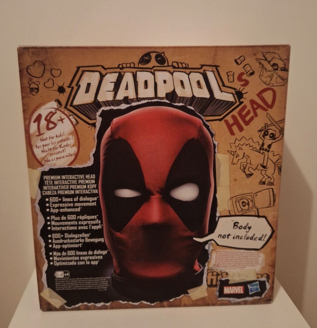 Hasbro Giocattoli: Marvel Hasbro Legends Series Deadpool Speak Head – Nuovo e nell'imballaggio originale da Davesco-Soragno venduto da OtakuVaultTicino
