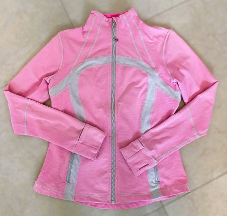 pink neon Lululemon Define Jacke Gr. 12=42