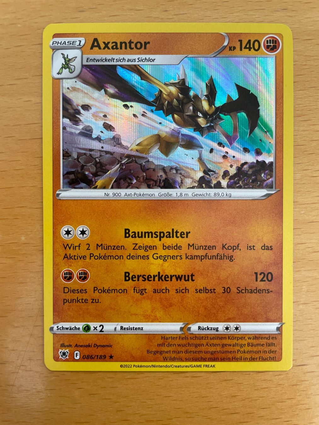 Pokémon Sammelbilder & Trading cards: Pokemon Axantor Holo (Versand gratis) – Neu (gemäss Beschreibung) aus Chur von Angerson