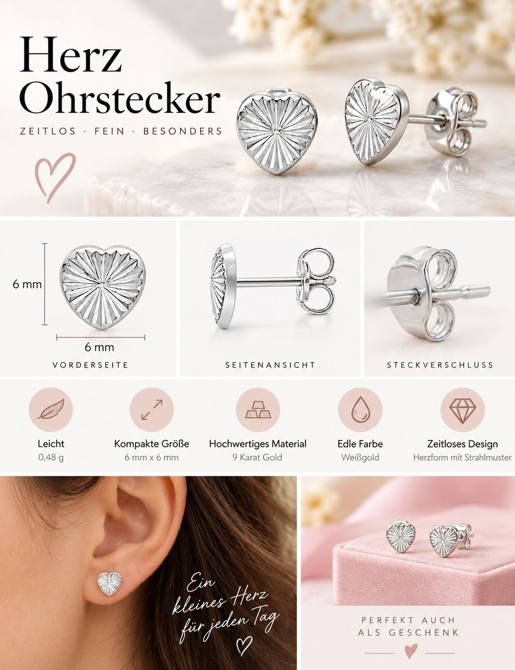 Orecchini pendenti & Orecchini a lobo: Ohrringe Weissgold – Nuovo e nell'imballaggio originale da Hemmental venduto da BlingBling1 1