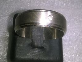 RING EDELSTHAL MIT ECHT KRISTALL,,,MATTE UND GLANZIG