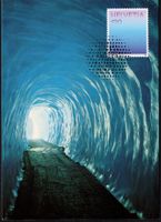 MK Farben der CH - Gletscherhöhlenblau, Eisgrotte am Furkap.