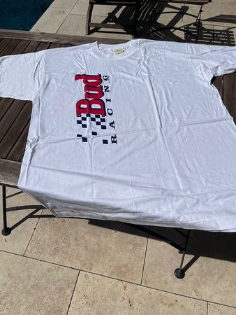 Bud Racing T-Shirt Weiss Grösse XL NEU