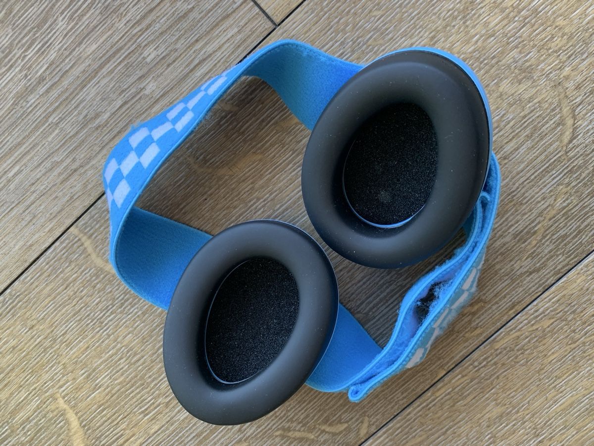 Cuffie: Kids Ear Defenders, Adjustable, Blue Check Patterned – Nuovo (secondo la descrizione) da Crans VS venduto da ann_q8b7