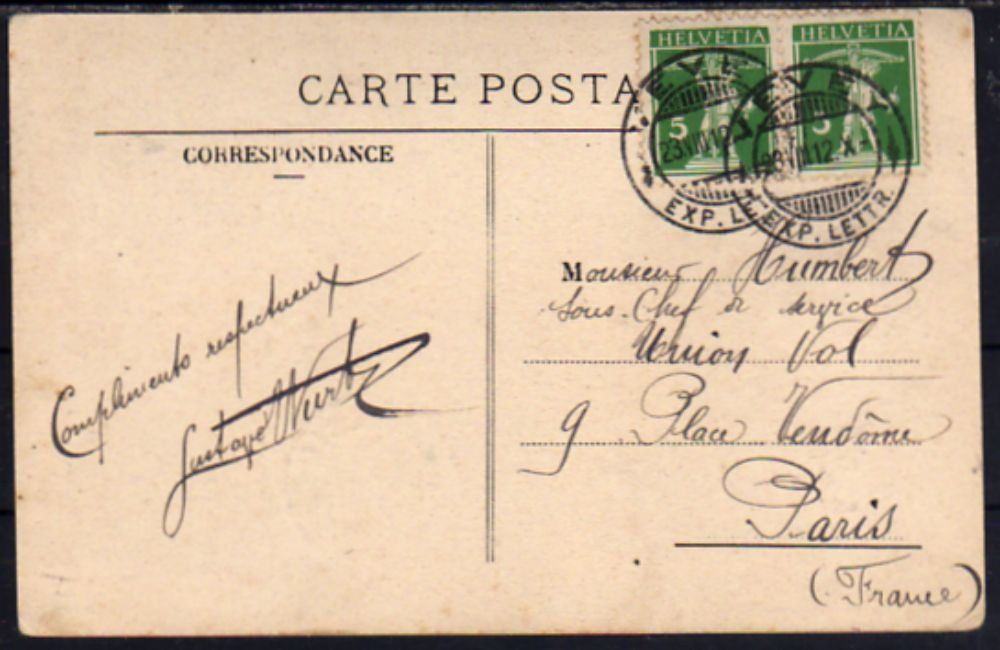 Cartoline postali: Vevey  Dampfschiff – Usato da Bichelsee venduto da Gloeckner 1