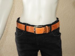 Ceinture femme, cuir,  67 à 85 cm, NEUF!