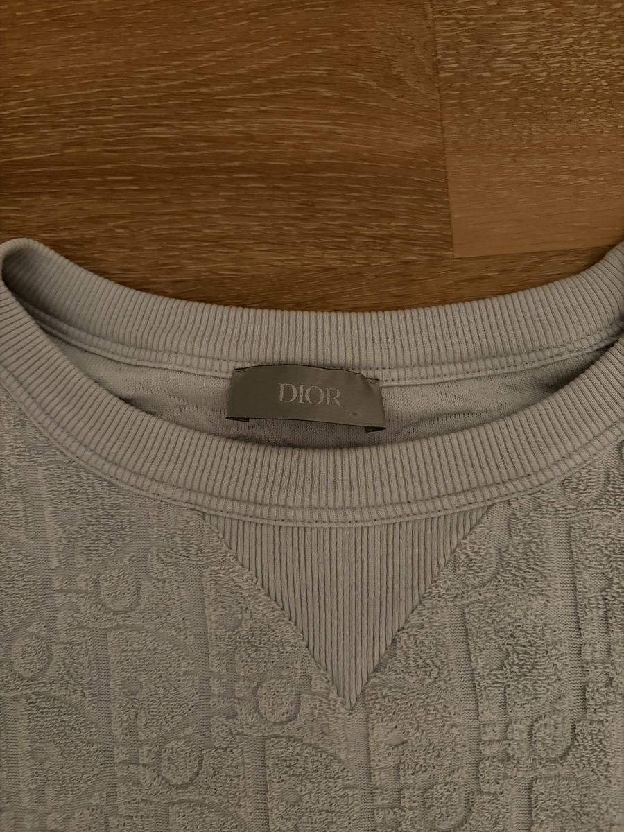 Dior T-shirt: Dior oblique Frottee Tshirt turquoise S – Usato da Jona venduto da Ensign2 2