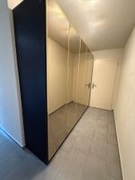 Schrank 5 Türen Spiegelfront anthrazit, gebraucht