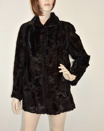 Nerz Pelz Jacke /Pelzjacke /Nerzfell//braun, schwarz/M-L