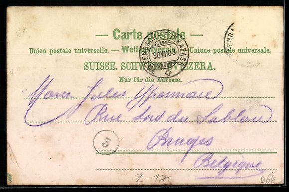 Cartoline postali: AK Postkutsche am Rhonegletscher, 1908 – Usato da Berlin venduto da bartko-reher 1