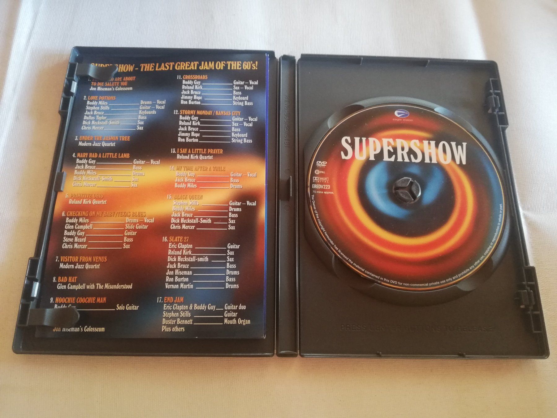 Tutti i DVDs: SUPERSHOW - BUDDY GUY, ERIC CLAPTON, JACK BRUCE – Usato da Bern venduto da Vinylsound.ch 2